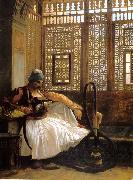 Arnaut smoking  8 Jean Leon Gerome